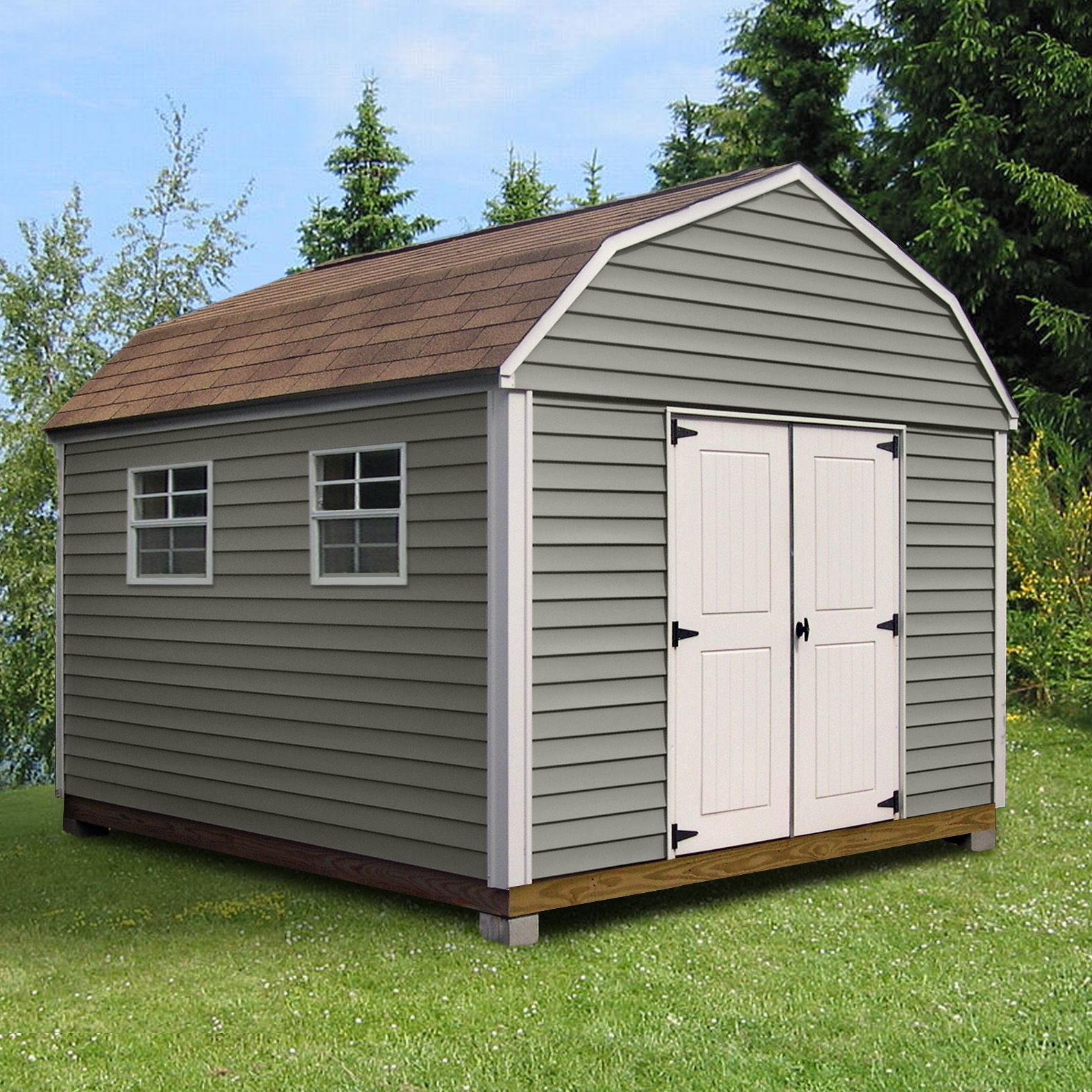 Quality Outdoor Structures V0812SB 8' x 12' Vinyl Barn