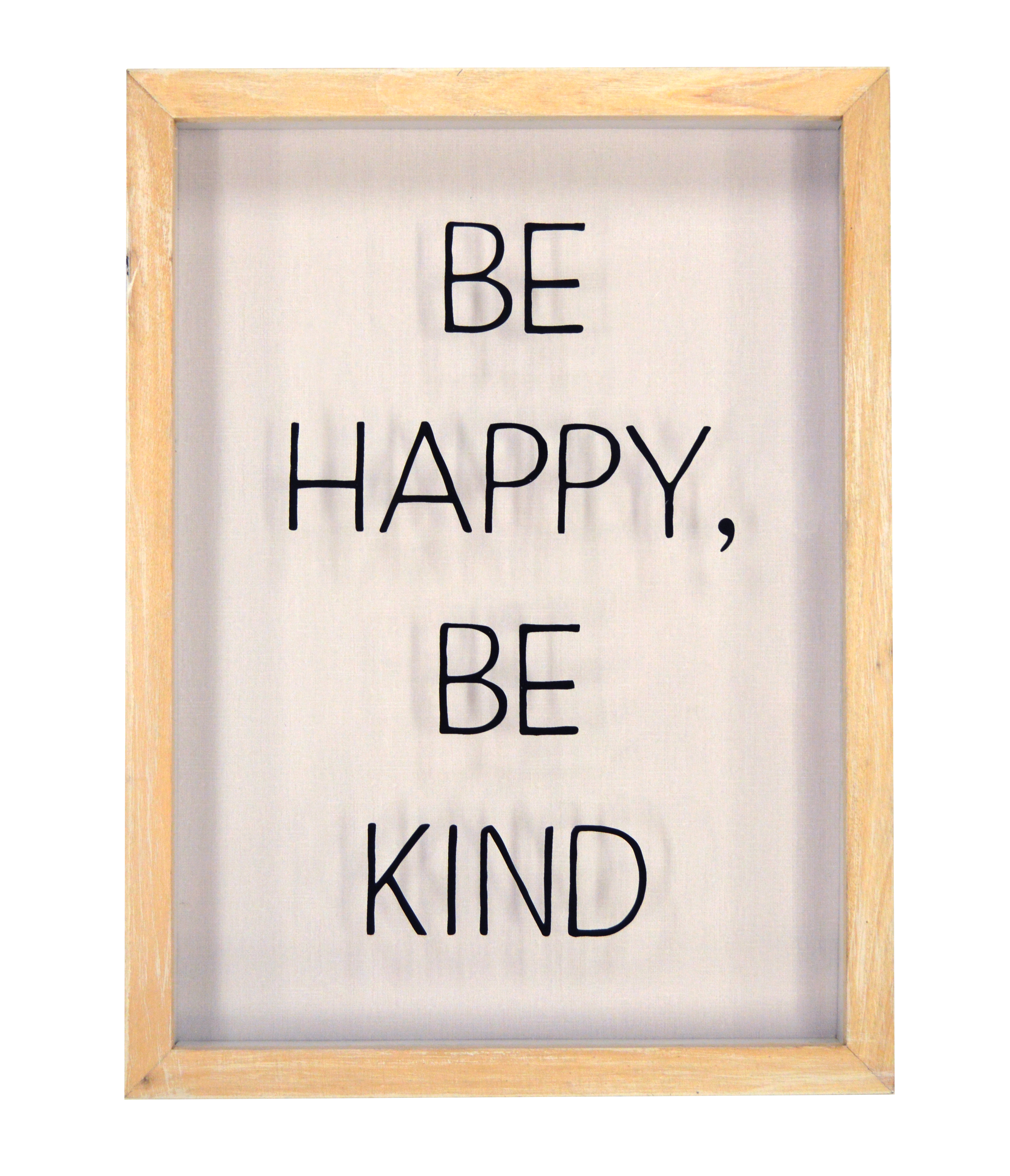 Be Happy Be Kind Framed Wall Art