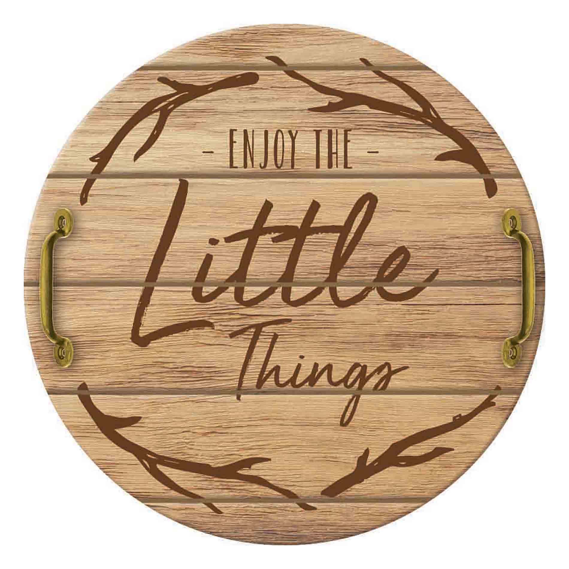 Enjoy The Little Things Tray with Handles