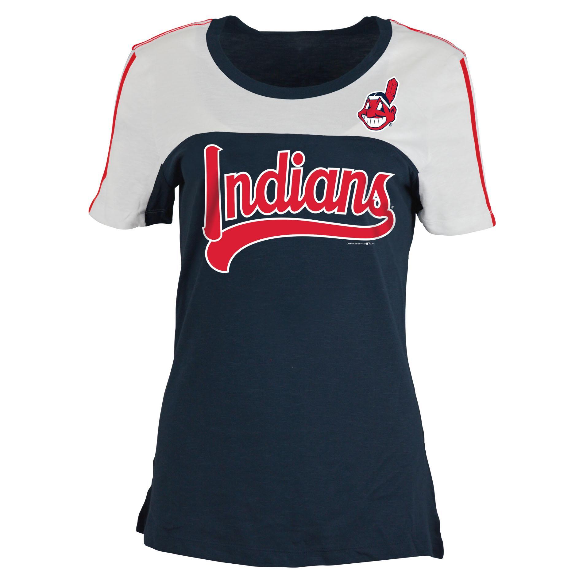 MLB Women's Jersey T-Shirt - Cleveland Indians