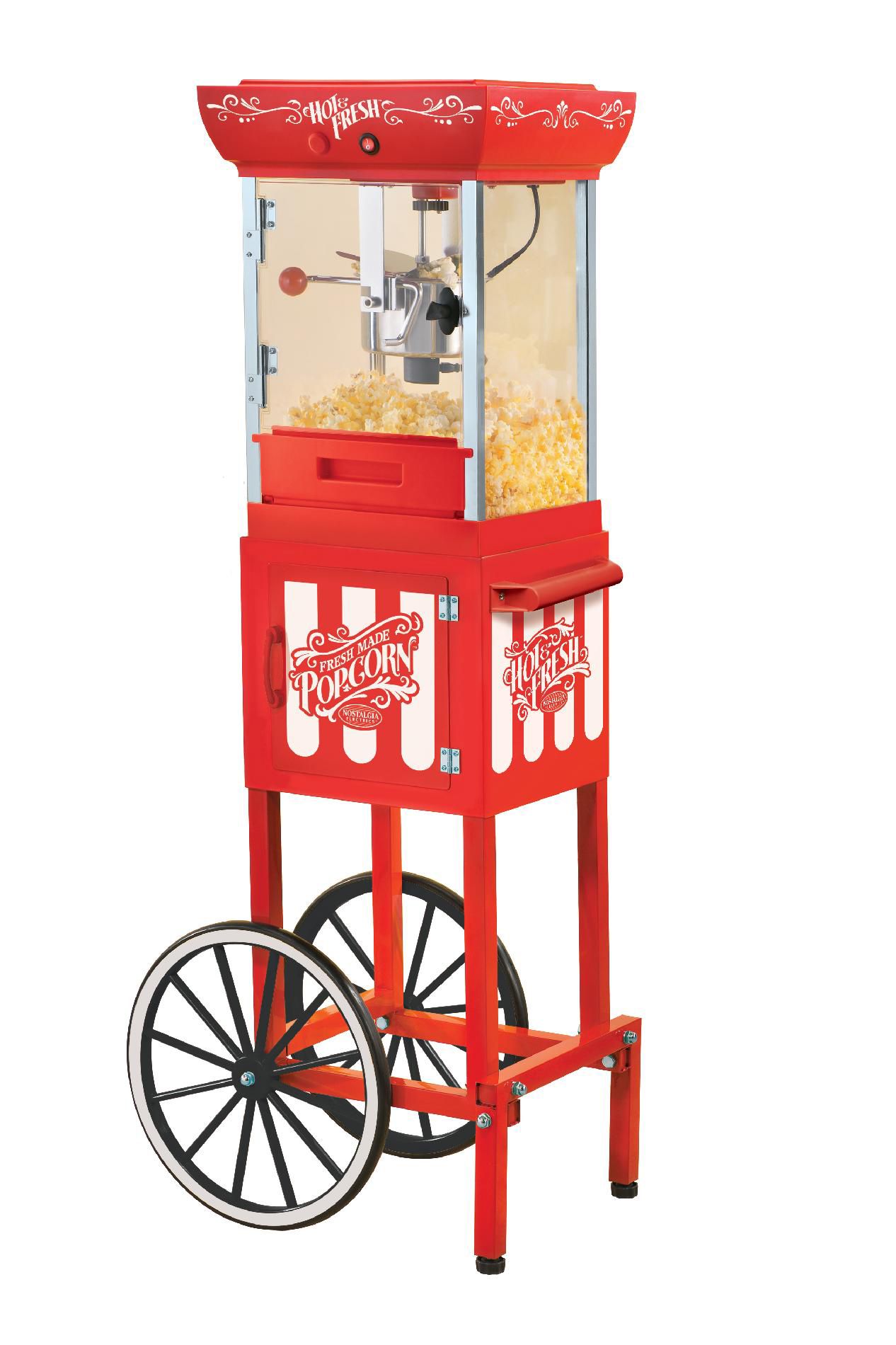 Nostalgia Electrics CCP399 Old Fashioned Movie Time Popcorn Cart