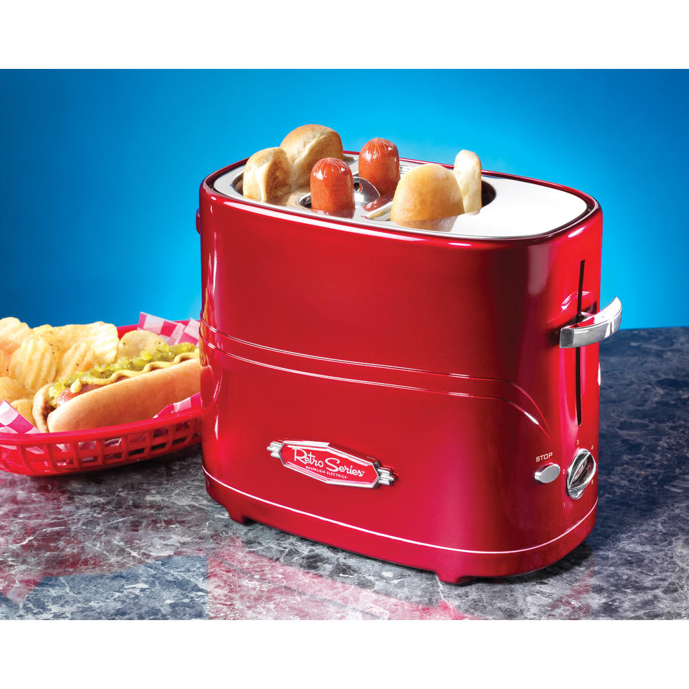 Nostalgia Electrics Retro Hot Dog Toaster - Red