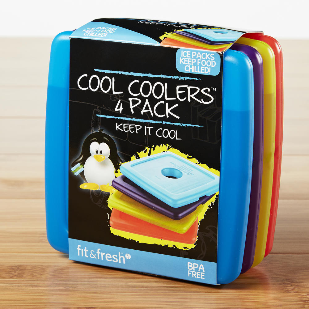 Fit & Fresh 4 pc. Cool Coolers Ice Pack Set - Multicolor