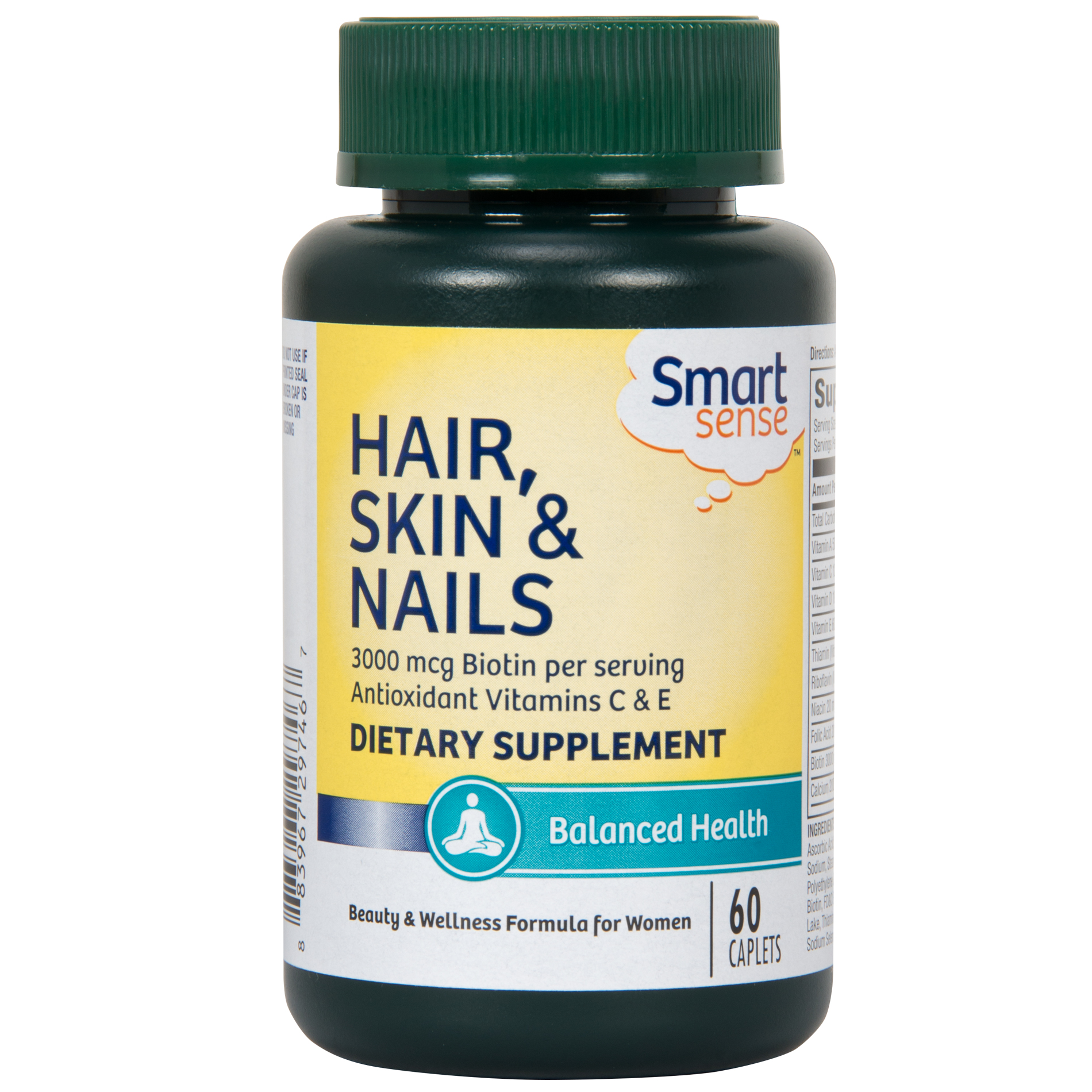 Smart Sense Hair  Skin and Nails  Balanced Health  60 Caplets