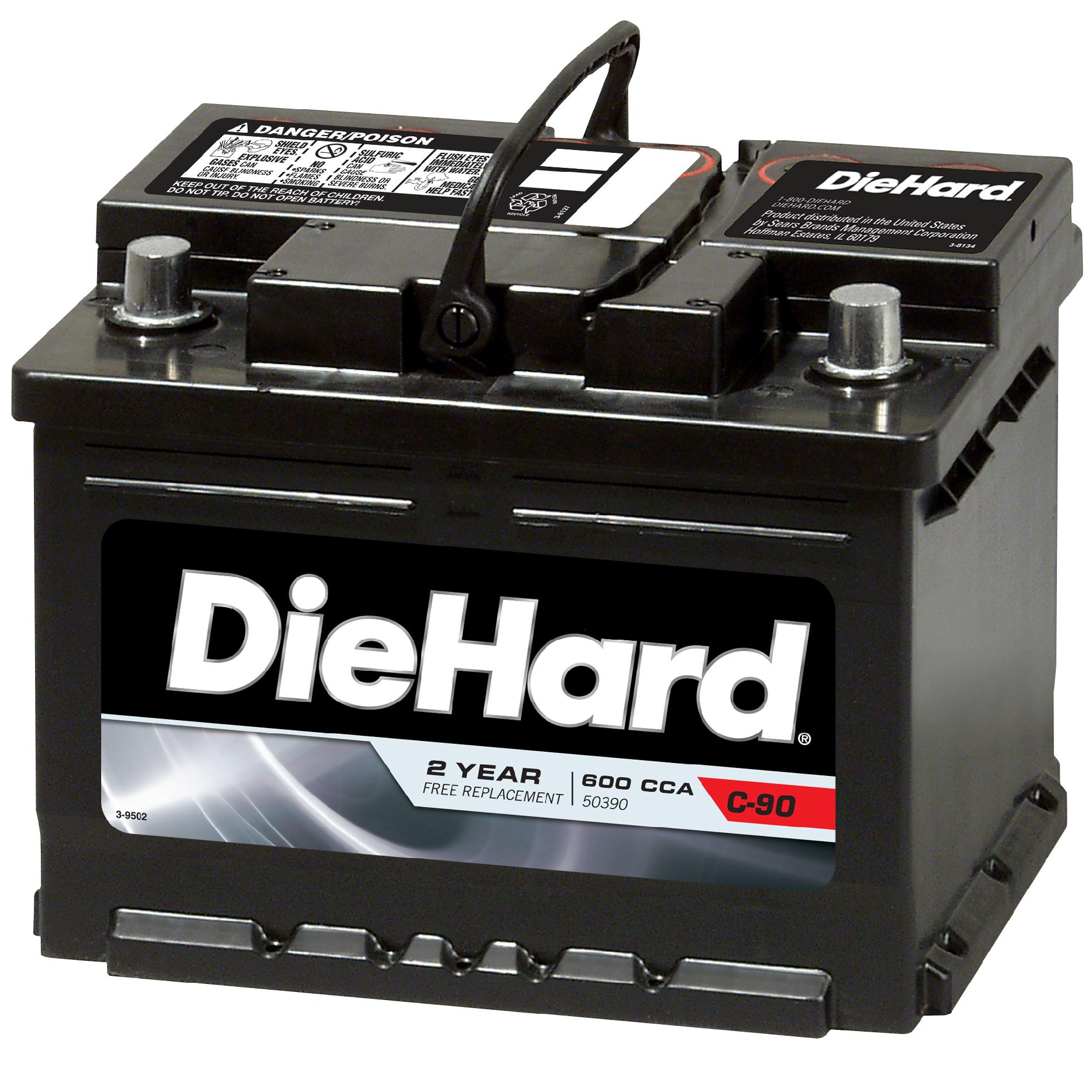 DieHard Automotive Battery - Group Size EP-90 (Price with Exchange)