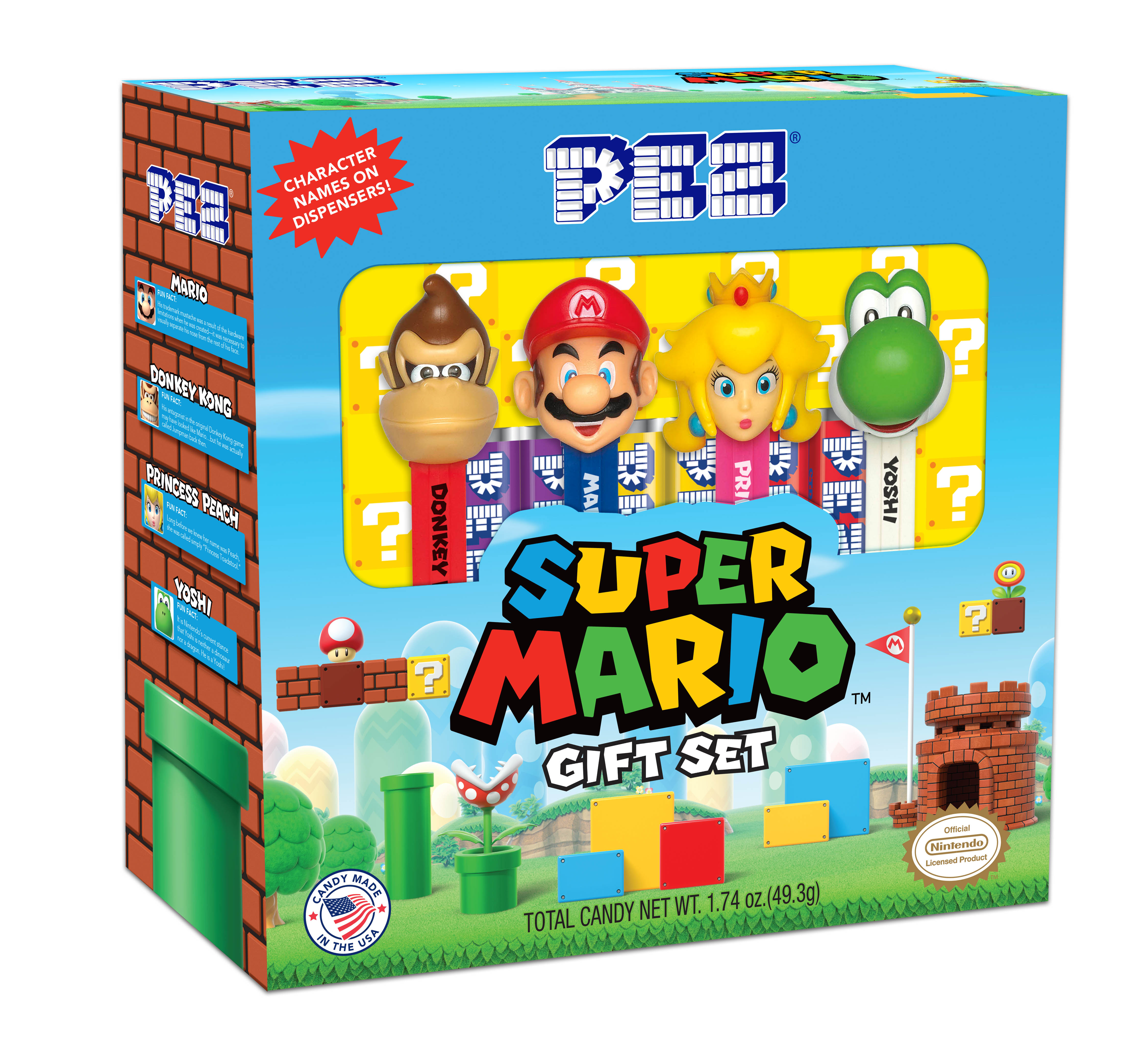 Pez  Nintendo Super Mario Candy 4-Pc. Gift Set, 1.74 Oz.