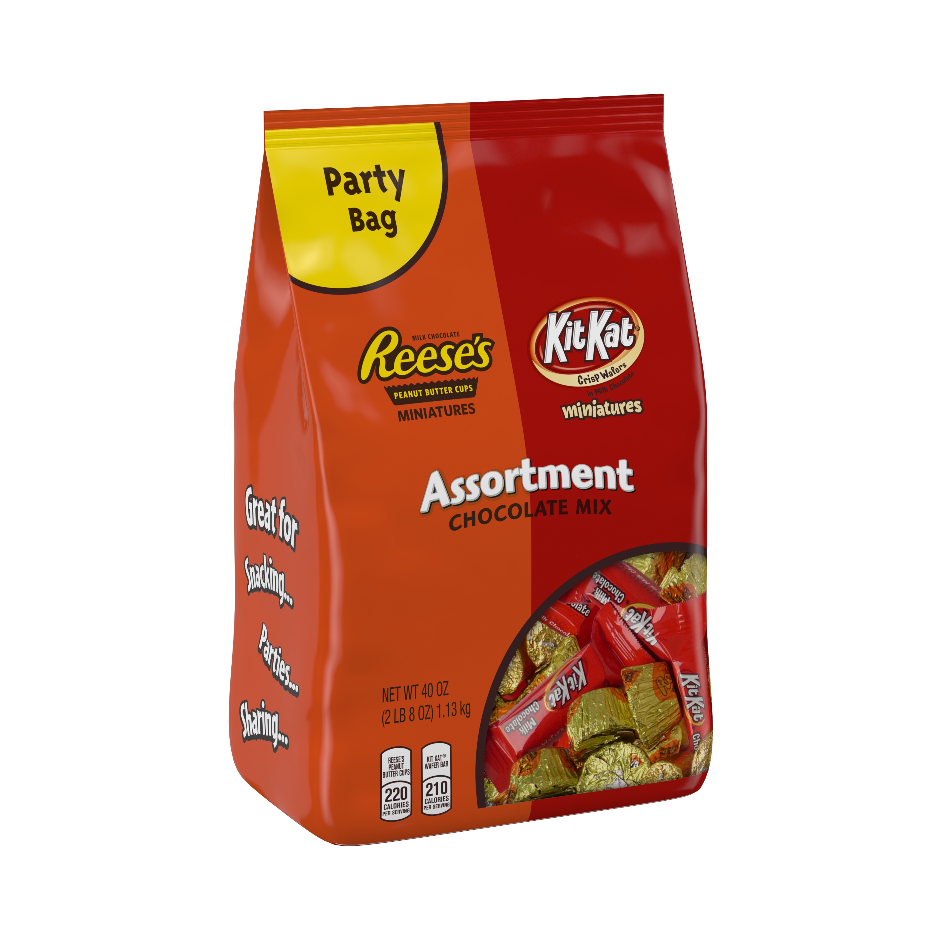 Hershey's Assortment, Reese's Peanut Butter Cups Miniatures, Kit Kat