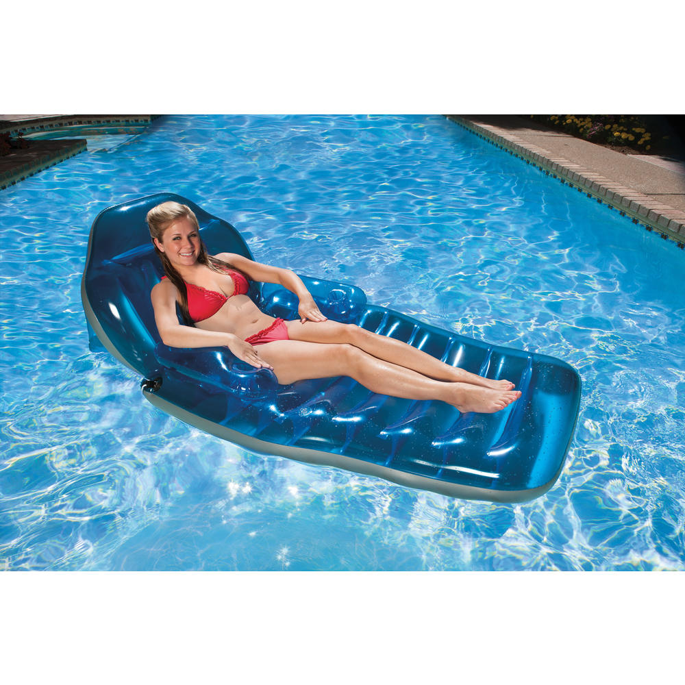 Poolmaster Adjustable Chaise Lounge - Blue
