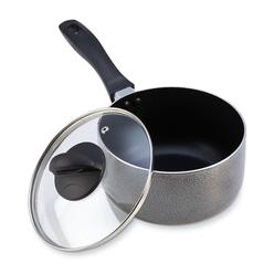Oster Clairborne 2.5 Quart Sauce Pan with Lid in Charcoal Grey
