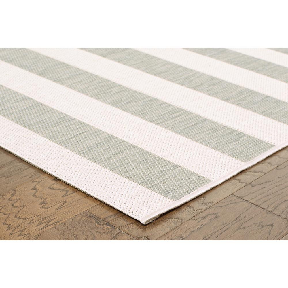 5x7 Nautical Strip Indoor/Outdoor Area Rug