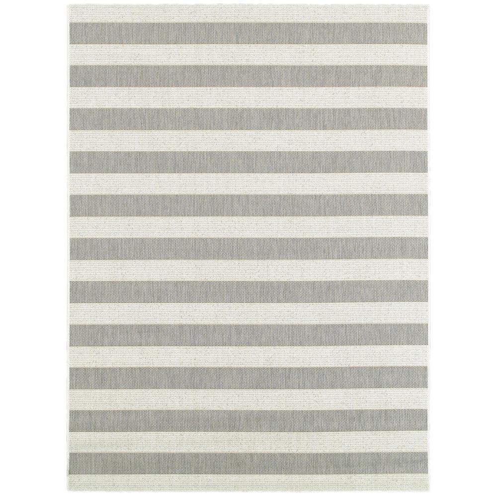 5x7 Nautical Strip Indoor/Outdoor Area Rug