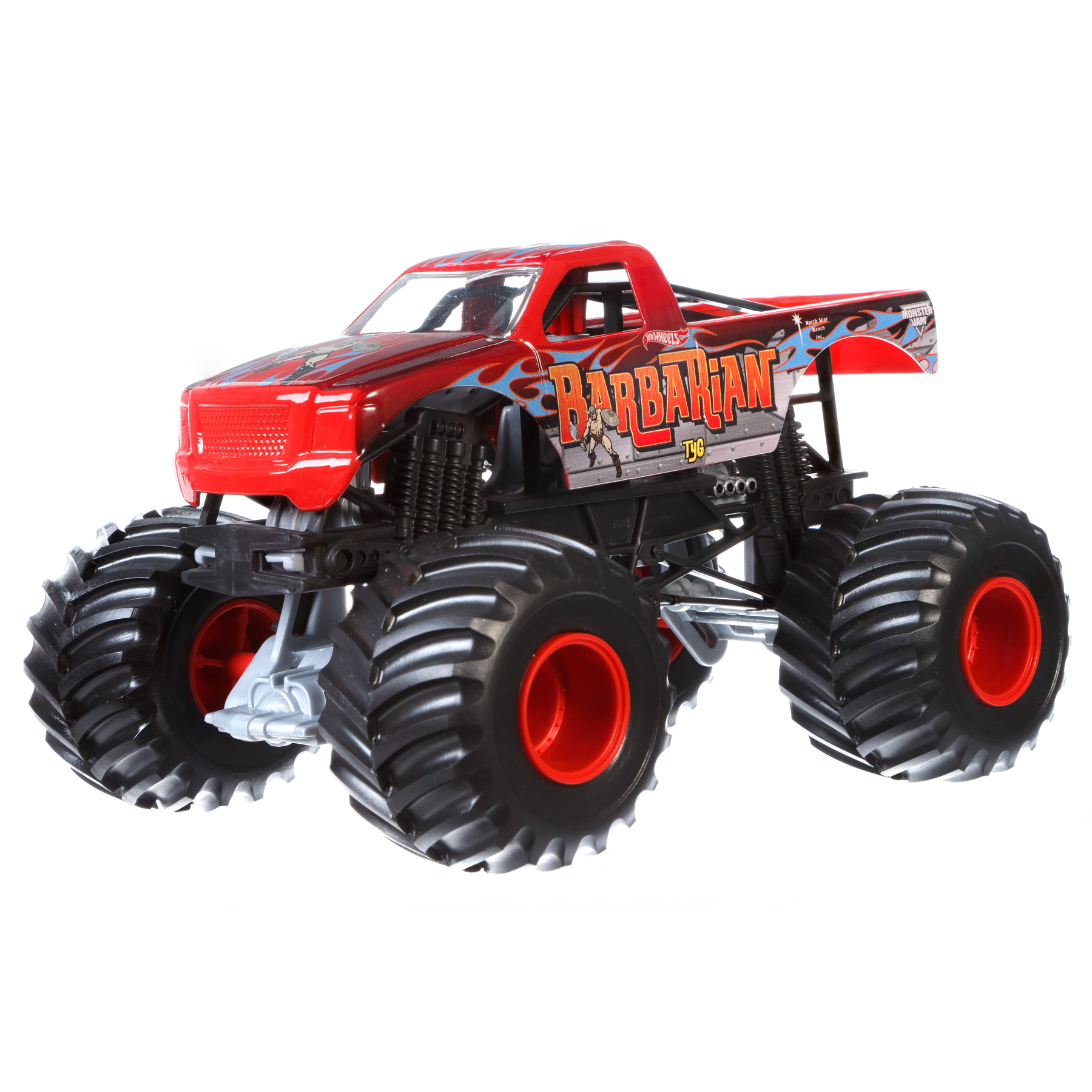 Hot Wheels 1:24 Monster Jam Barbarian Vehicle - Toys & Games 