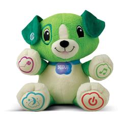 LeapFrog My Pal Scout Green Plush Puppy Baby Song's & Melodies Learning Toy Unisex
