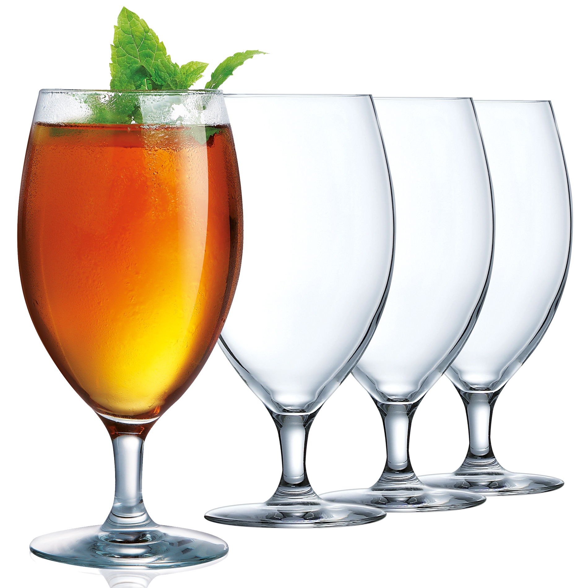 Arc Cachet 4pc. 15.75oz. Glass Set, Clear Arc Cachet 4pc. 15.75oz. Glass Set, Clear