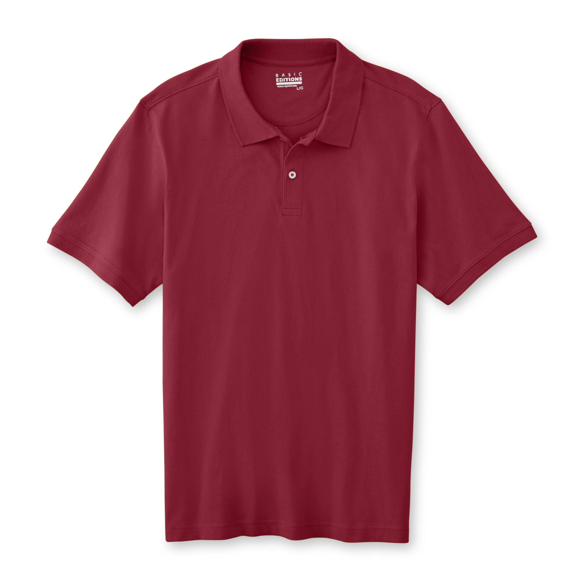 Basic Editions Men's Pique Polo Shirt