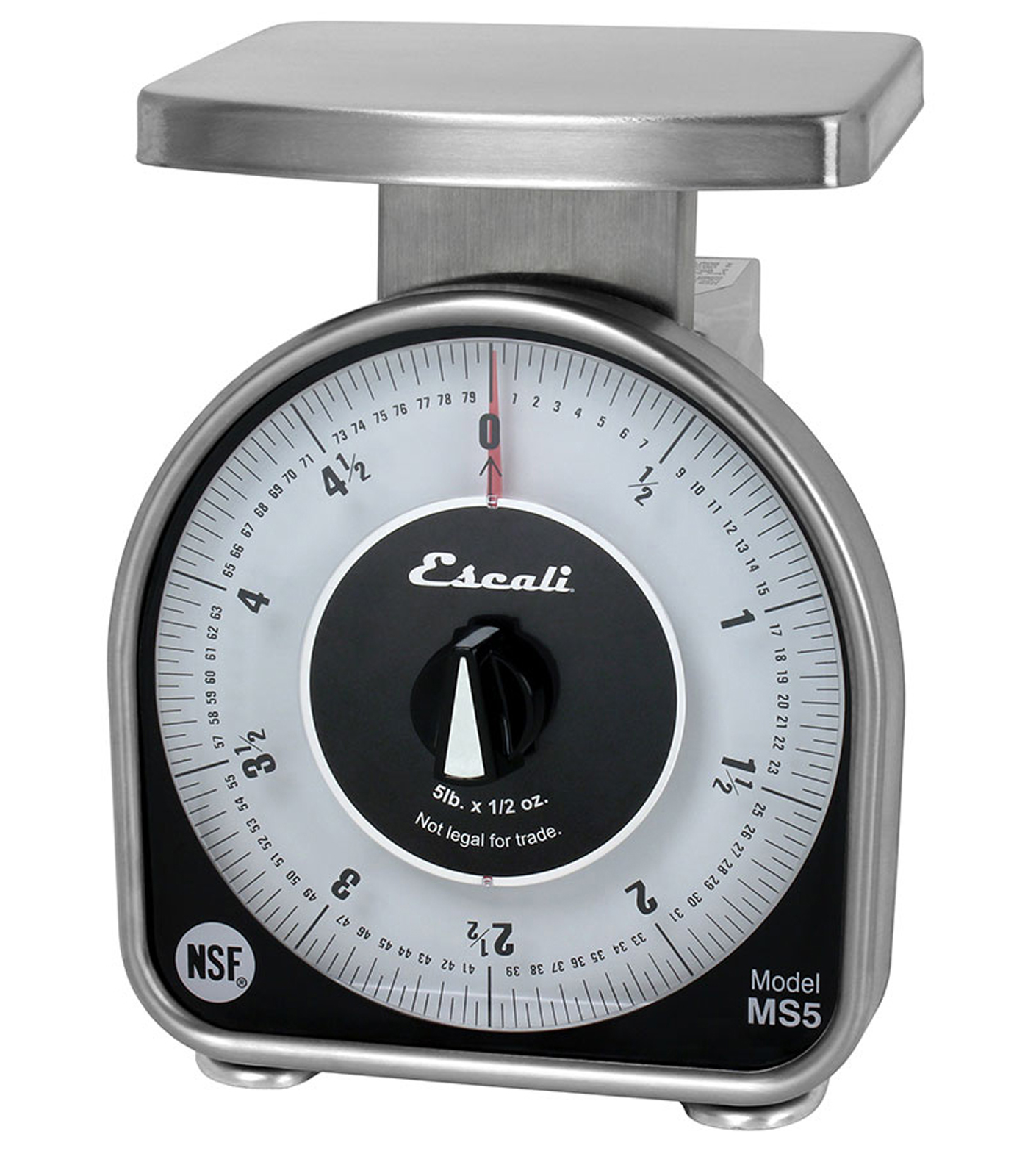 Escali MS-Series NSF Listed Dial Scale, 5 Lb / 80 Oz