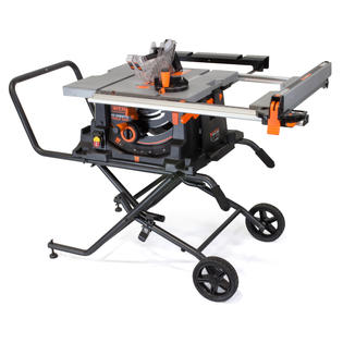 WEN 15A 10-Inch Jobsite Table Saw with Rolling Stand