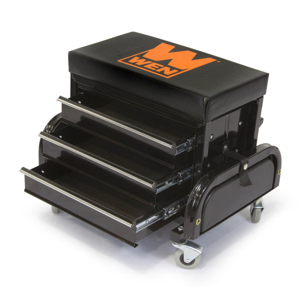 WEN Garage Glider Rolling Tool Chest Seat