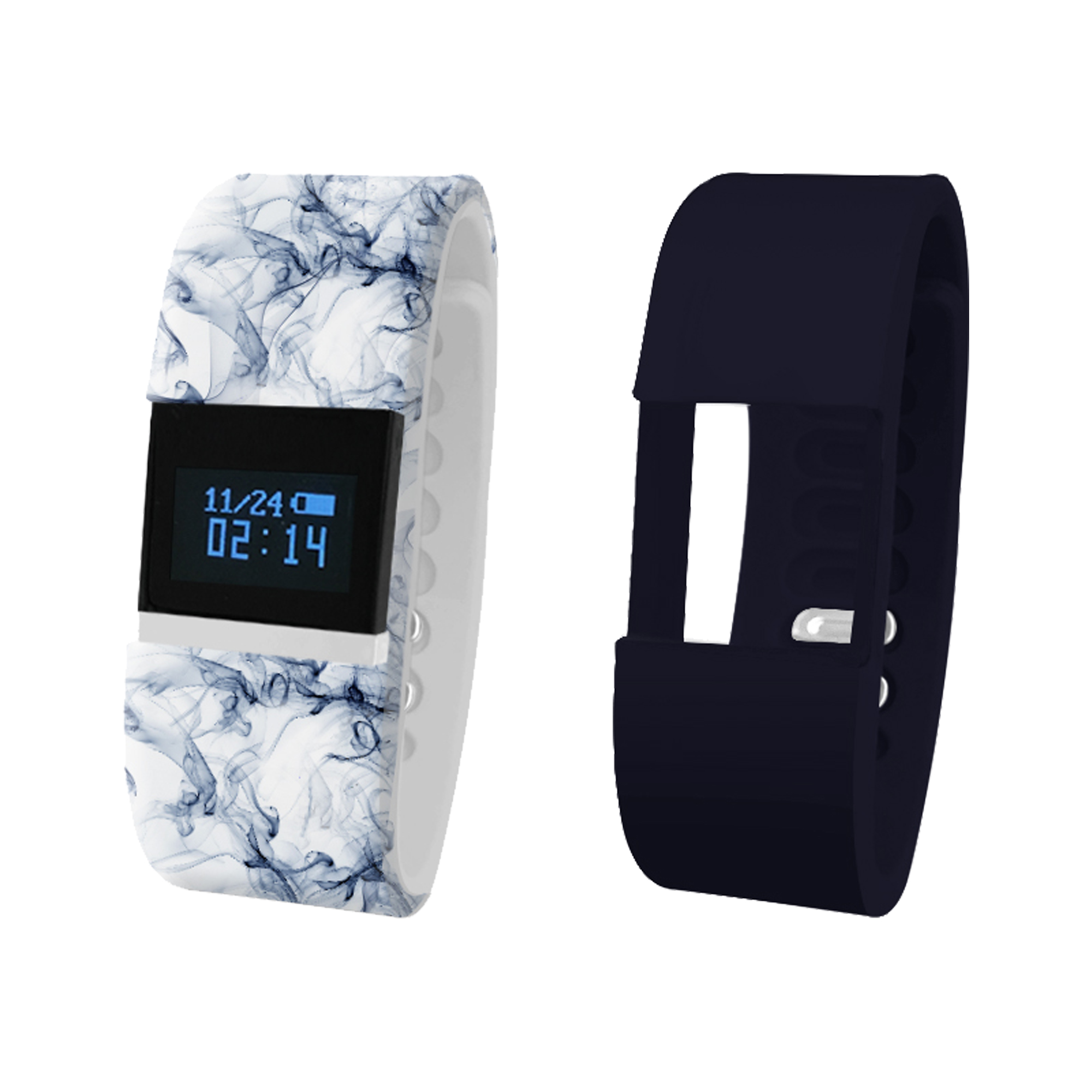 iTOUCH IFT2672BK668-078 iFitness Navy and Multi Interchangeable Activity Tracker Set