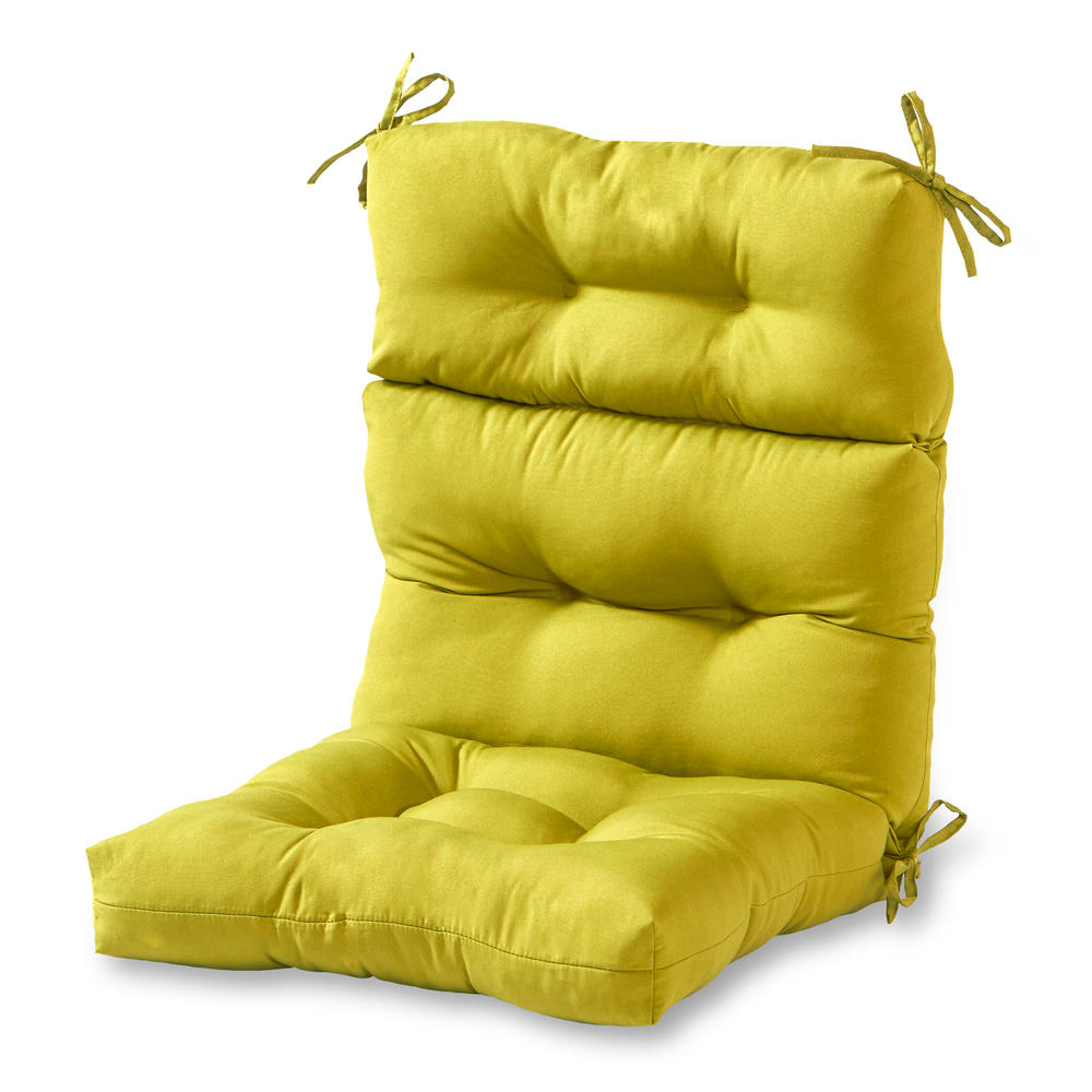 Greendale Home Fashions Outdoor High Back Chair Cushion, Kiwi