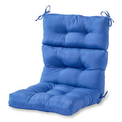 Greendale Home Fashions Outdoor High Back Chair Cushion, Marine Blue
