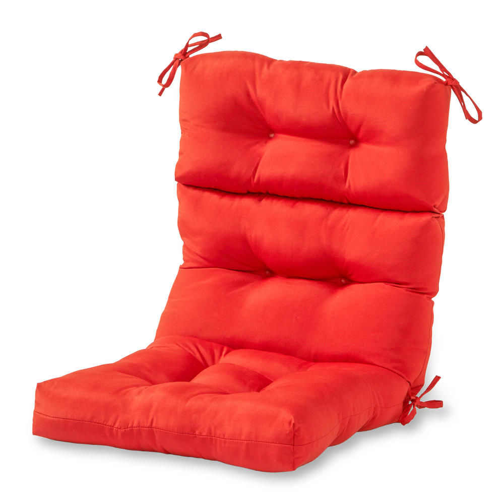 Greendale Home Fashions Outdoor High Back Chair Cushion, Salsa