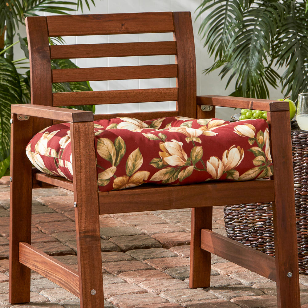 Greendale Home Fashions 20 inch Outdoor Chair Cushion, Shelby Pompeii
