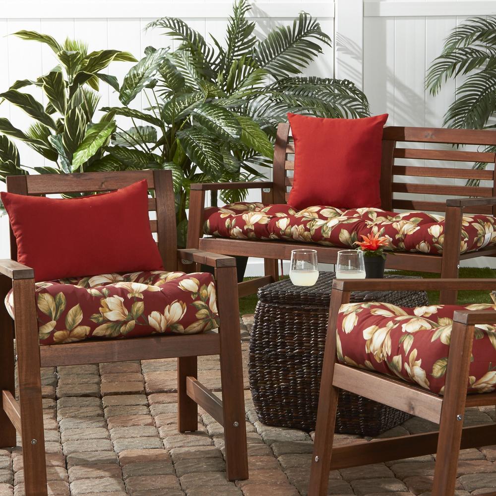 Greendale Home Fashions 20 inch Outdoor Chair Cushion, Shelby Pompeii