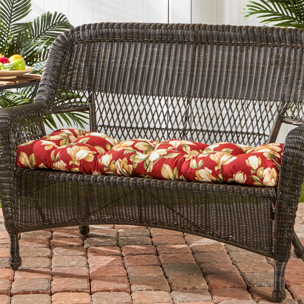 Greendale Home Fashions 44 inch Outdoor Swing/Bench Cushion, Shelby Pompeii