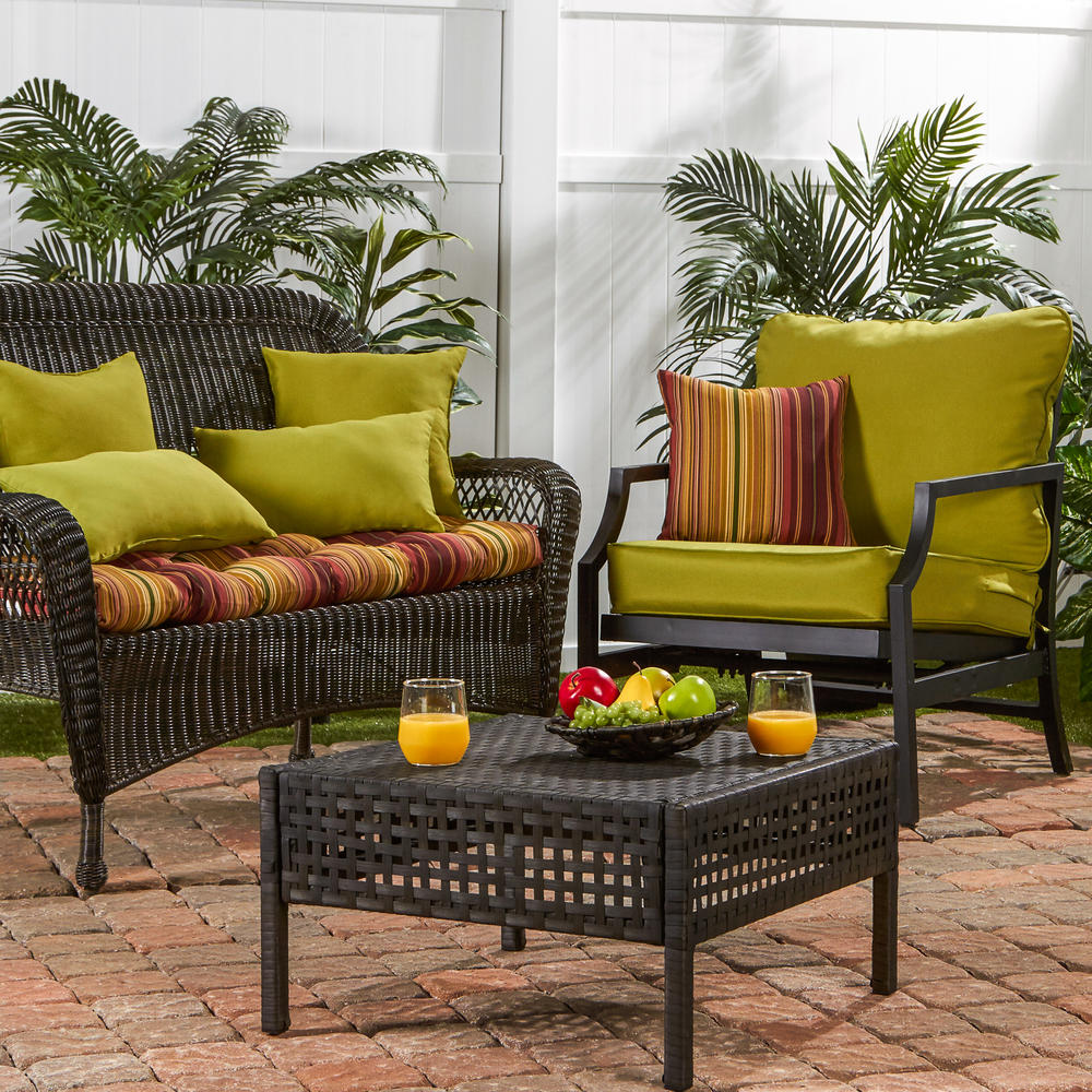 Greendale Home Fashions 44 inch Outdoor Swing/Bench Cushion, Cinnabar