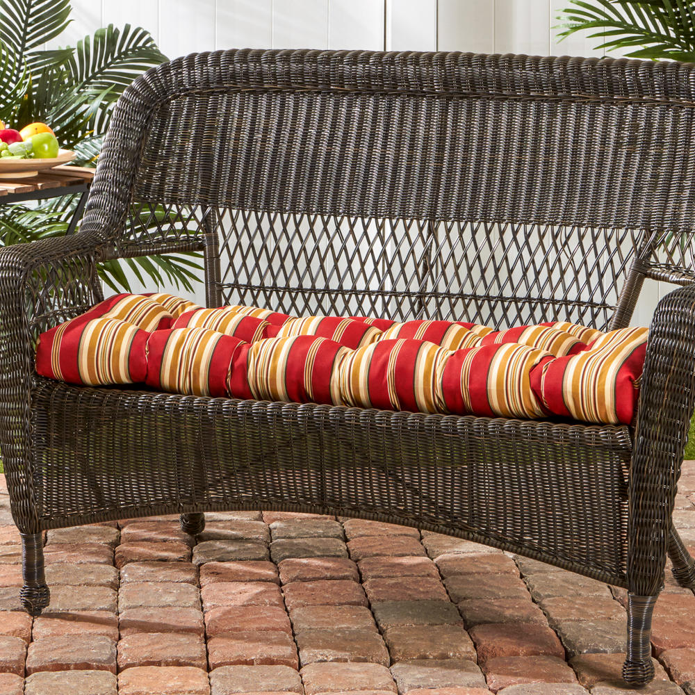 Greendale Home Fashions 44 inch Outdoor Swing/Bench Cushion, Capulet Pompeii