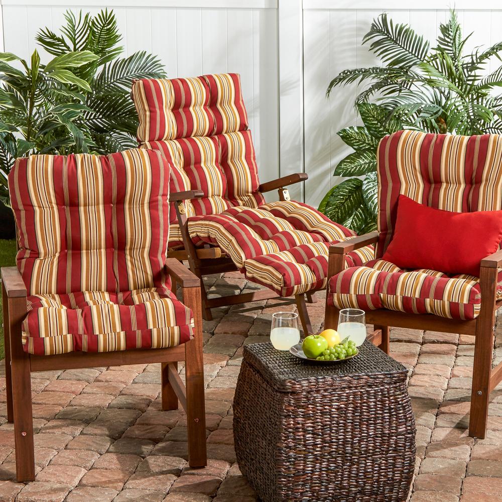 Greendale Home Fashions Outdoor Seat/Back Chair Cushion, Capulet Pompeii