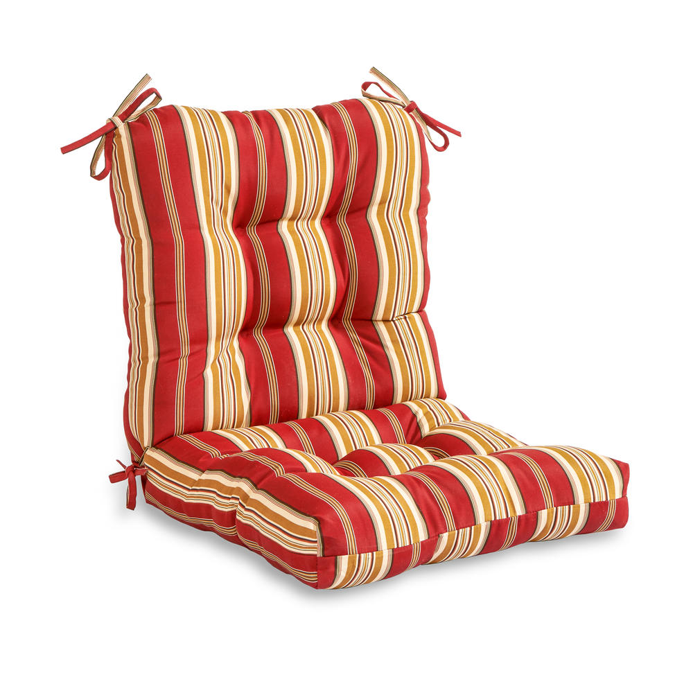 Greendale Home Fashions Outdoor Seat/Back Chair Cushion, Capulet Pompeii