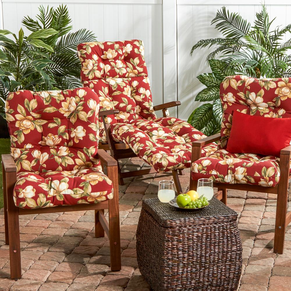 Greendale Home Fashions Outdoor Seat/Back Chair Cushion, Shelby Pompeii