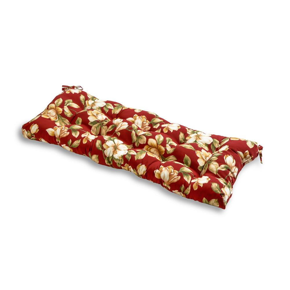 Greendale Home Fashions 51" Outdoor Bench Cushion, Roma Floral