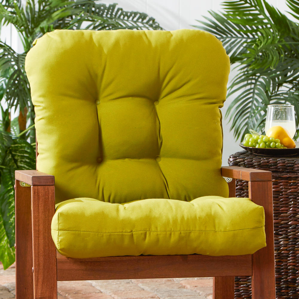 Greendale Home Fashions Outdoor Seat/Back Chair Cushion, Kiwi