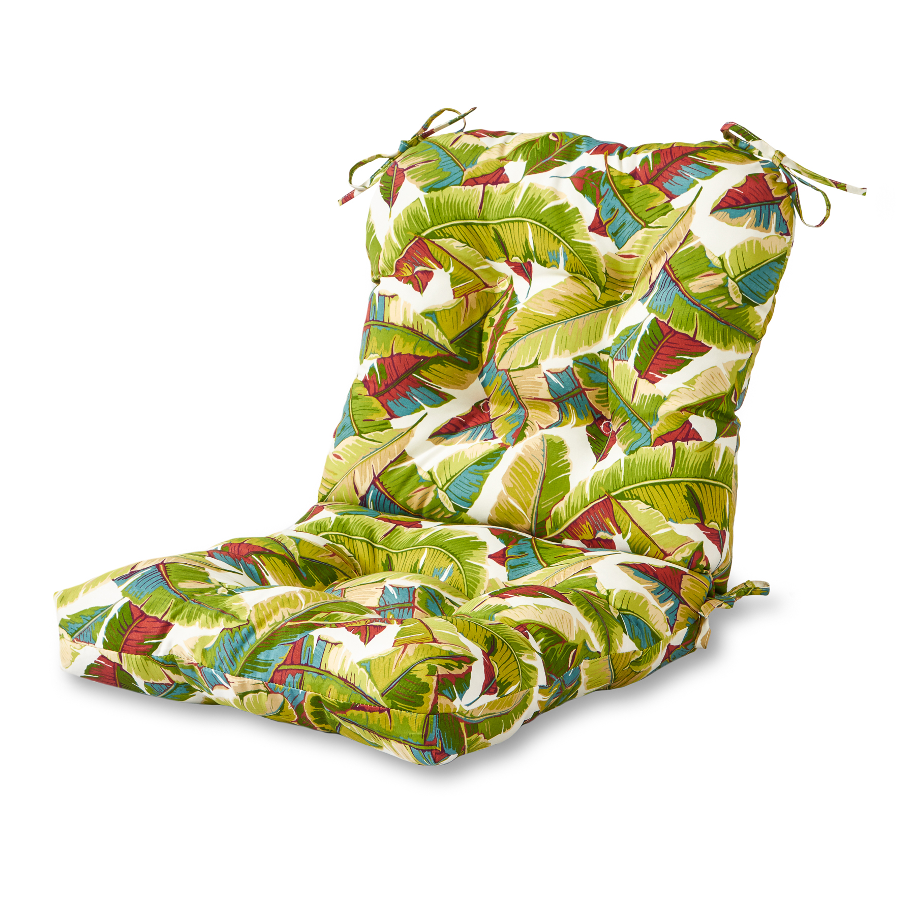 Greendale Home Fashions Outdoor Seat Back Patio Chair Cushion Palmetto Multi