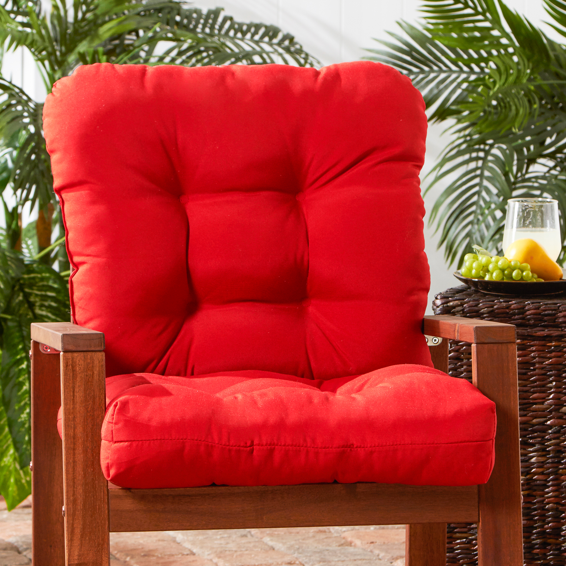 Outdoor high back chair cushions sales kmart
