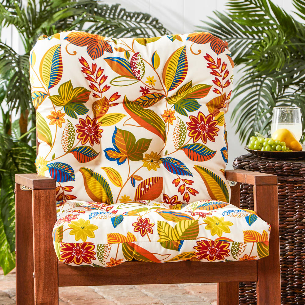 Greendale Home Fashions Outdoor Seat/Back Chair Cushion, Skyworks