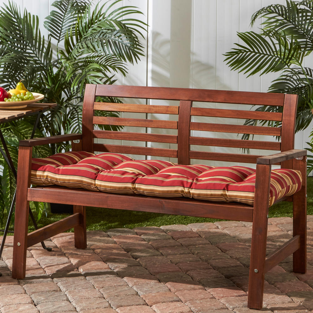 Greendale Home Fashions 51" Outdoor Bench Cushion, Roma Stripe