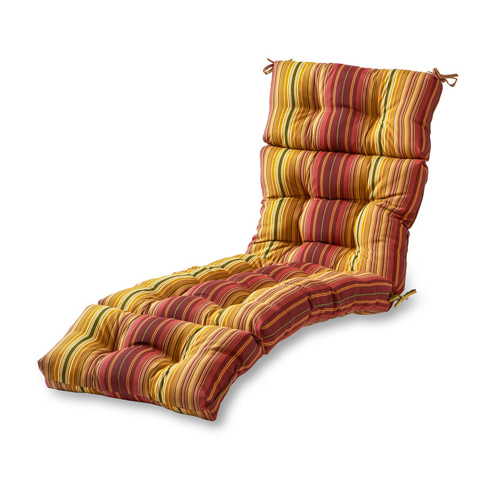 Greendale Home Fashions 72 inch Patio Chaise Lounger Cushion, Cinnabar