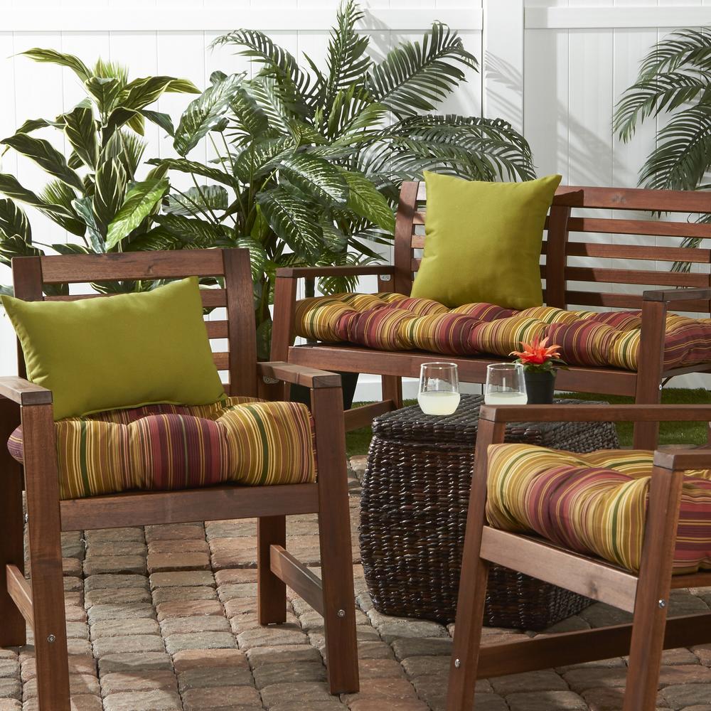 Greendale Home Fashions 20 inch Outdoor Chair Cushion, Cinnabar