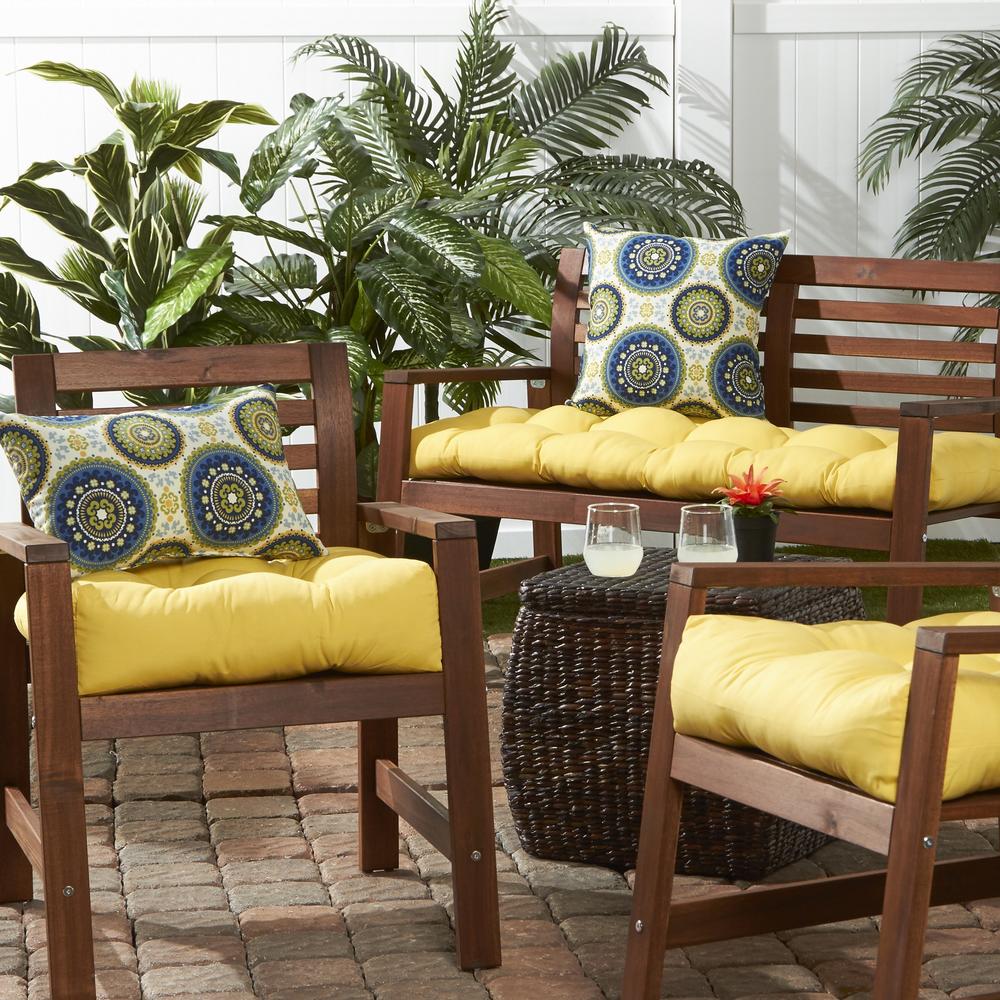 Greendale Home Fashions 20 in. Outdoor Chair Cushion, Sunbeam