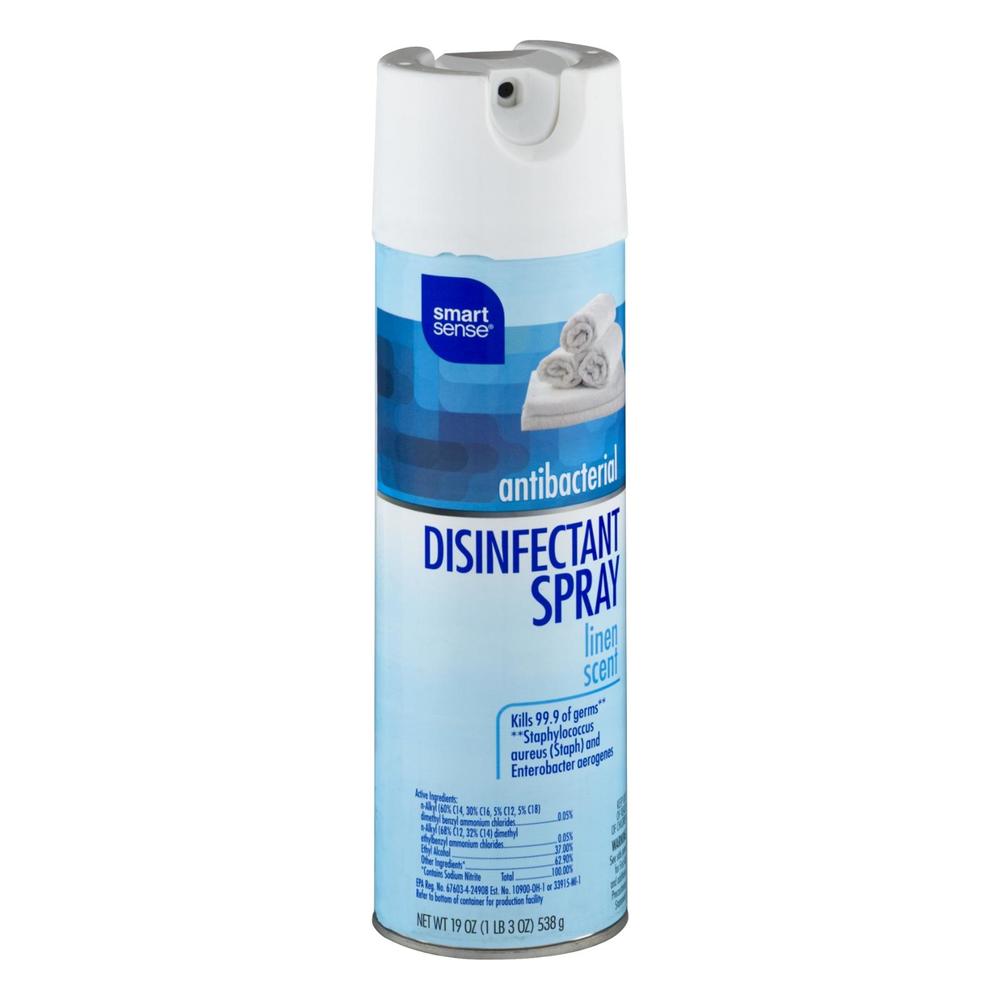 Smart Sense Antibacterial Disinfectant Spray Linen Scent 19.0 OZ