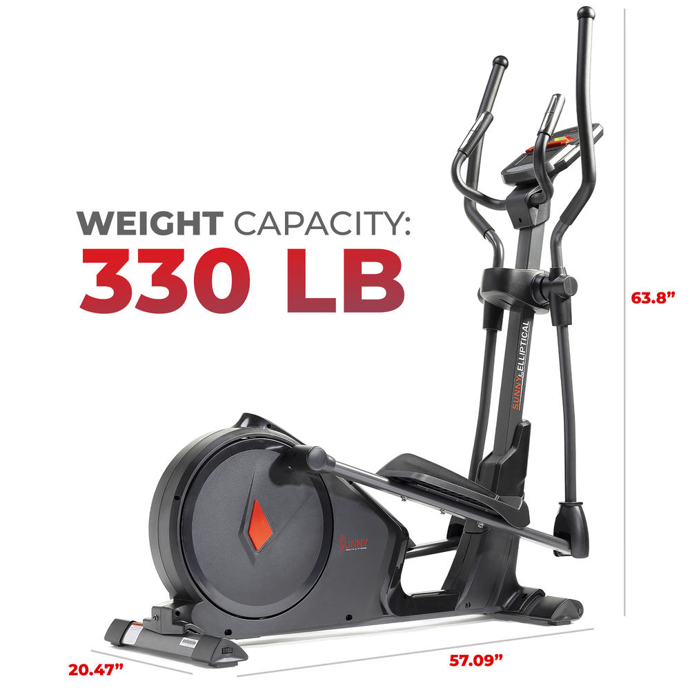 Sunny Health & Fitness Premium Elliptical Exercise Machine Smart Trainer with Exclusive SunnyFit&#174; App Enhanced Bluetooth Connectivity