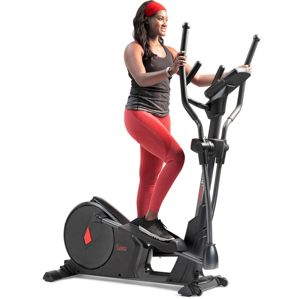 Sunny Health & Fitness Premium Elliptical Exercise Machine Smart Trainer with Exclusive SunnyFit® App Enhanced Bluetooth Connectivity