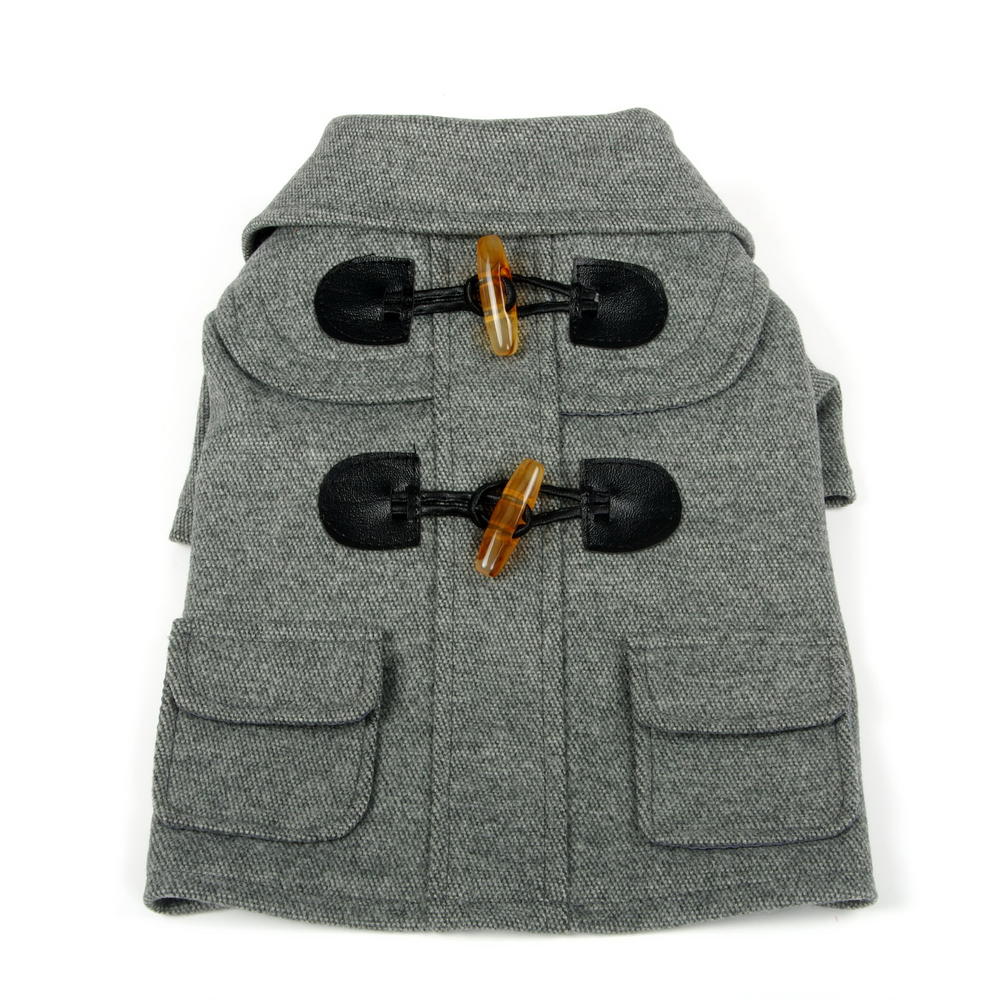 Pet Life Military Static Rivited Fashion Collared Wool Pet Coat