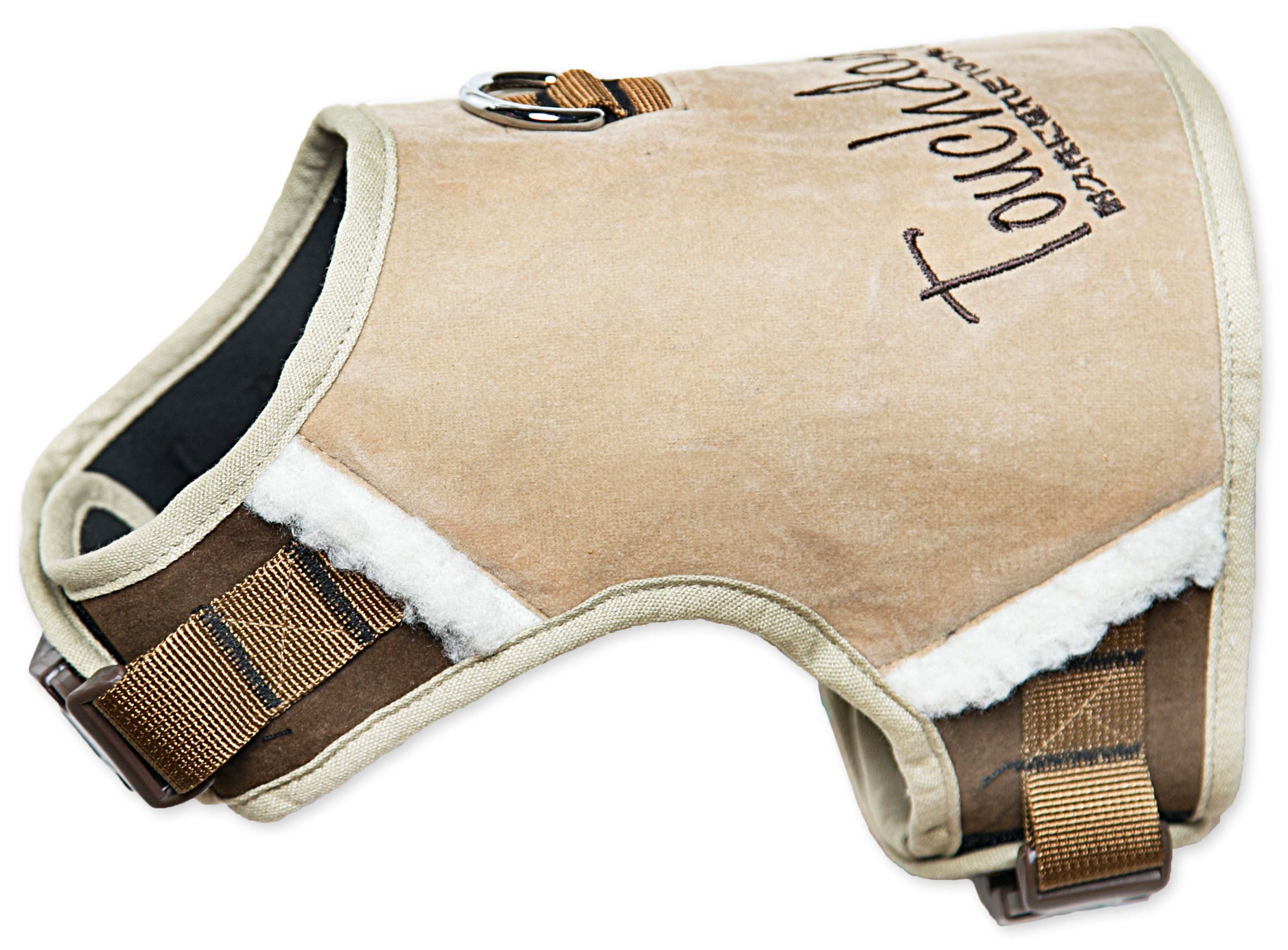 Touchdog Tough-Boutique Adjustable Fashion Dog Harness, Size: One Size, Light Brown Brown Touchdog Tough-Boutique Adjustable Fashion Dog Harness, Size: One Size, Light Brown Brown