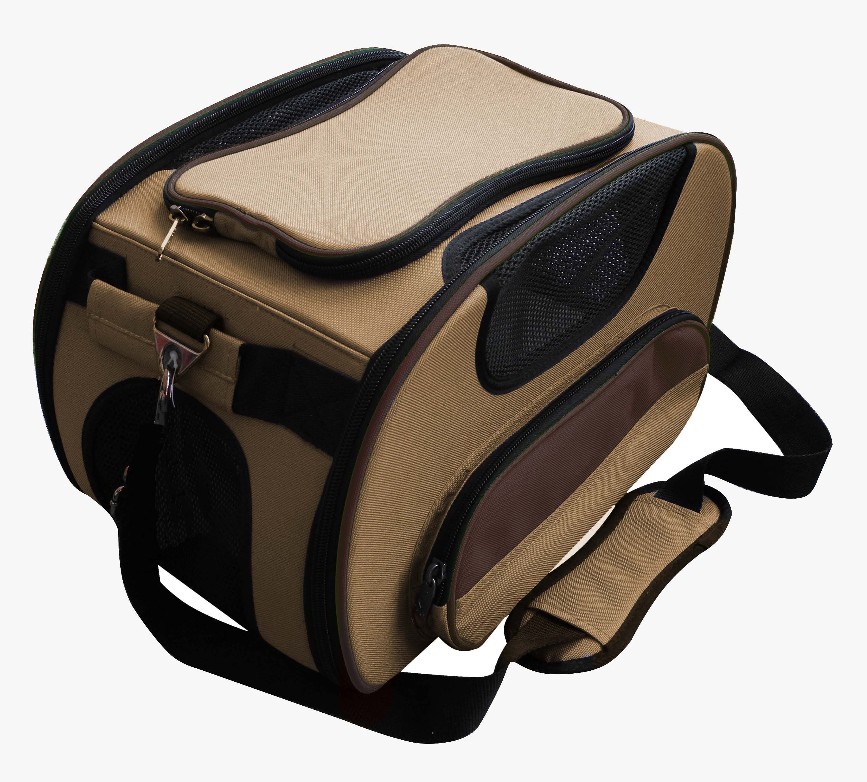 Airline Approved Sky-Max Modern Collapsible Pet Carrier, Size: One Size, Light Brown Airline Approved Sky-Max Modern Collapsible Pet Carrier, Size: One Size, Light Brown