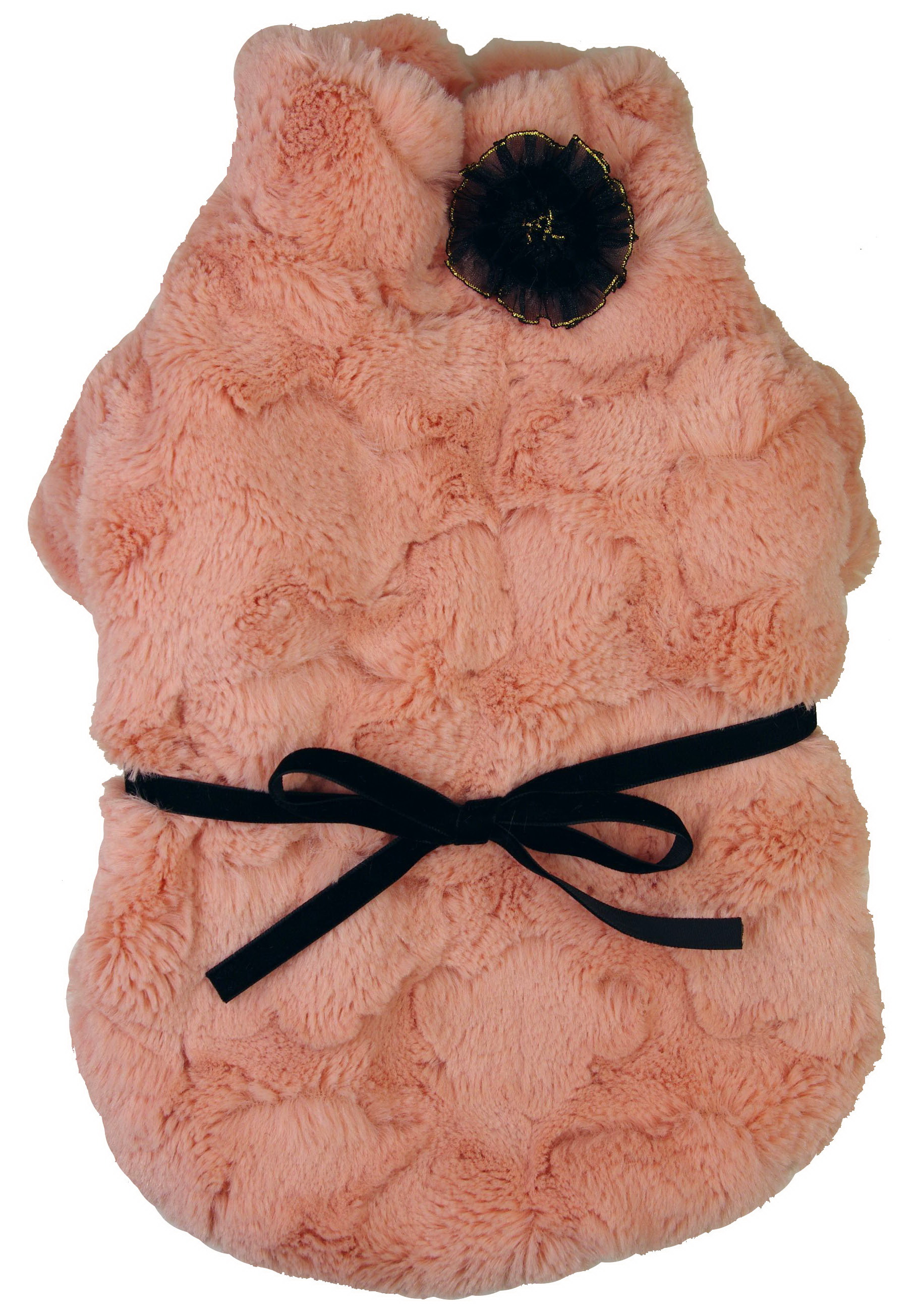 Pink-Mink' Luxury Designer Pet Coat, Size: XS Pink-Mink' Luxury Designer Pet Coat, Size: XS